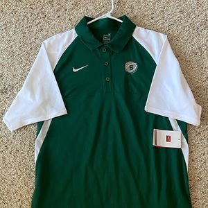 COPY - NIKE DRY FIT MICHIGAN STATE BASKETBALL POLO SZ MEDIUM